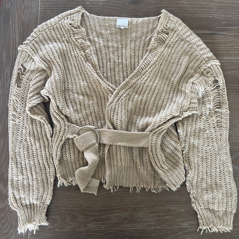 12th Tribe Upper East Side Belted Cardigan